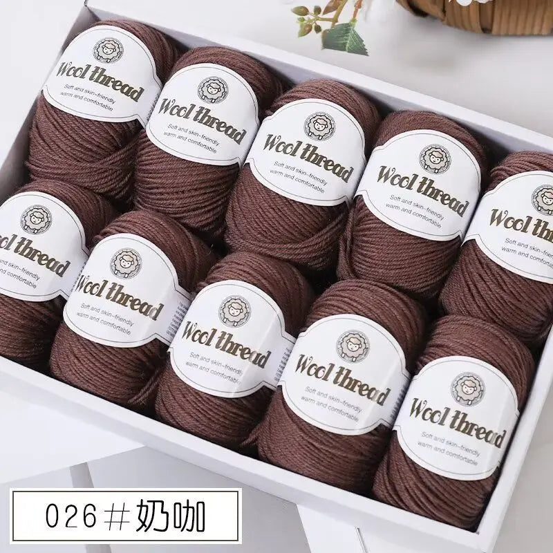 500g Box Set of Skin-friendly 4ply Merino Wool Yarn