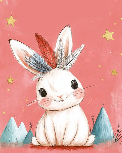 Cute Animals Paint By Number Kits - Perfect for a nursery and child's room