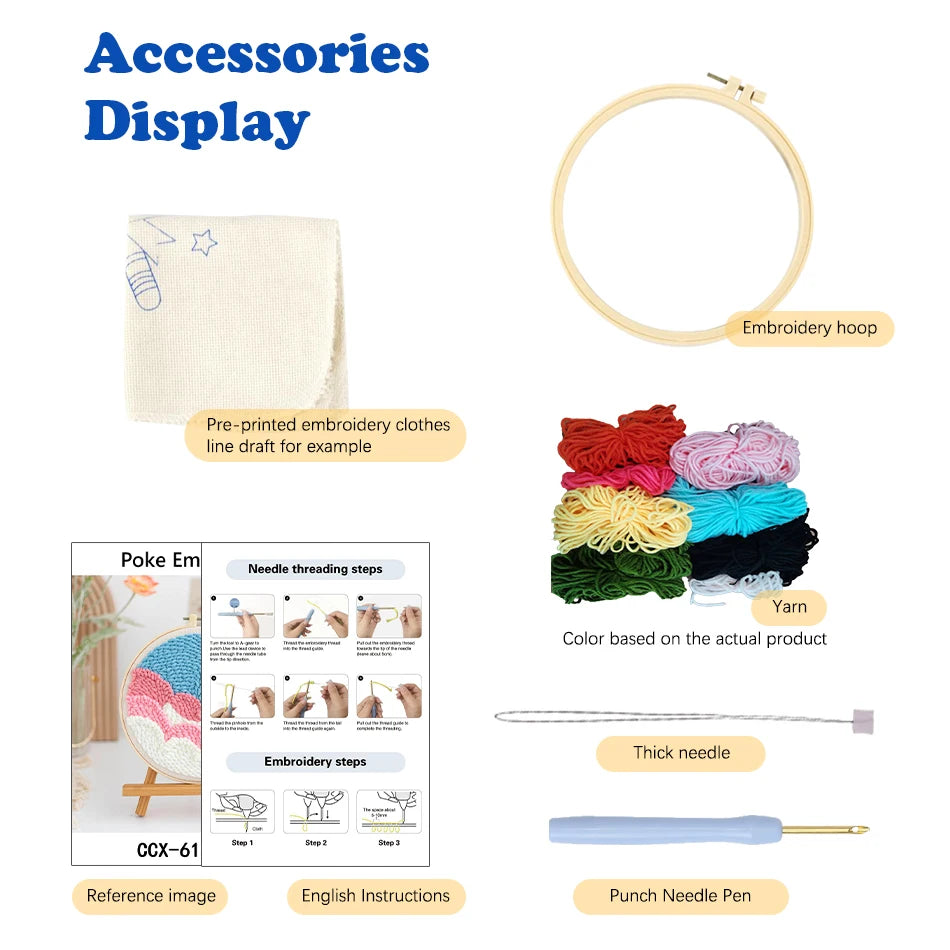 Animal Punch Needle Kits