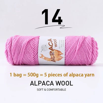 500g (5 pieces) High-Quality Alpaca Wool