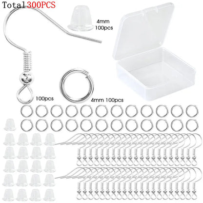 Various Jewelry Finding Kits for Making Earrings. Bracelets, Necklaces: Lobster Clasps, Open Jump Rings, Tools. Jewelry Making Supplies