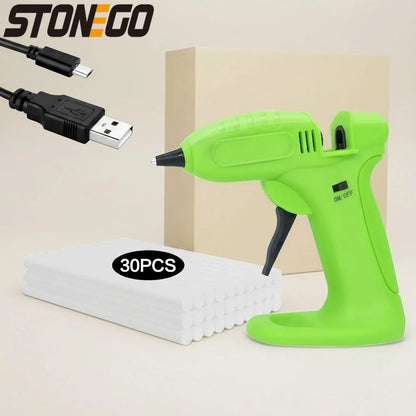 Rechargeable Cordless Glue Gun Portable Lightweight Design Smooth Glue Flow