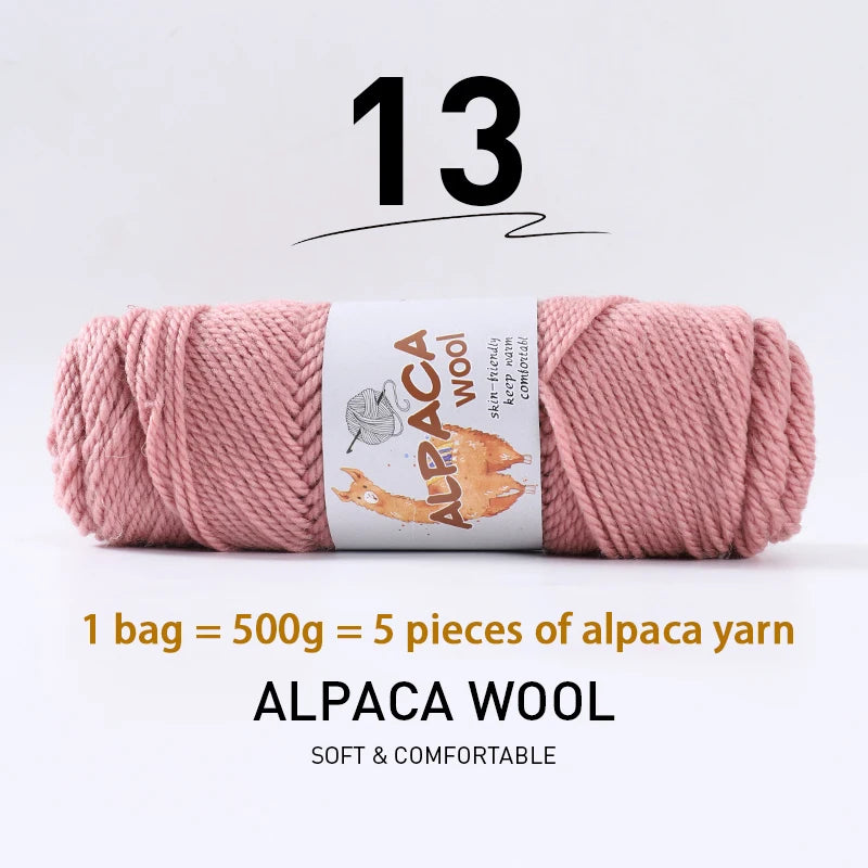 500g (5 pieces) High-Quality Alpaca Wool