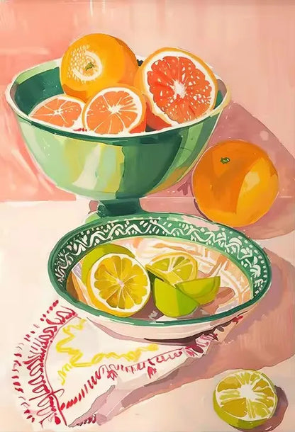 Paint By Numbers Kits - With or Without Frame - Various Sizes - Great for Kitchen Decor