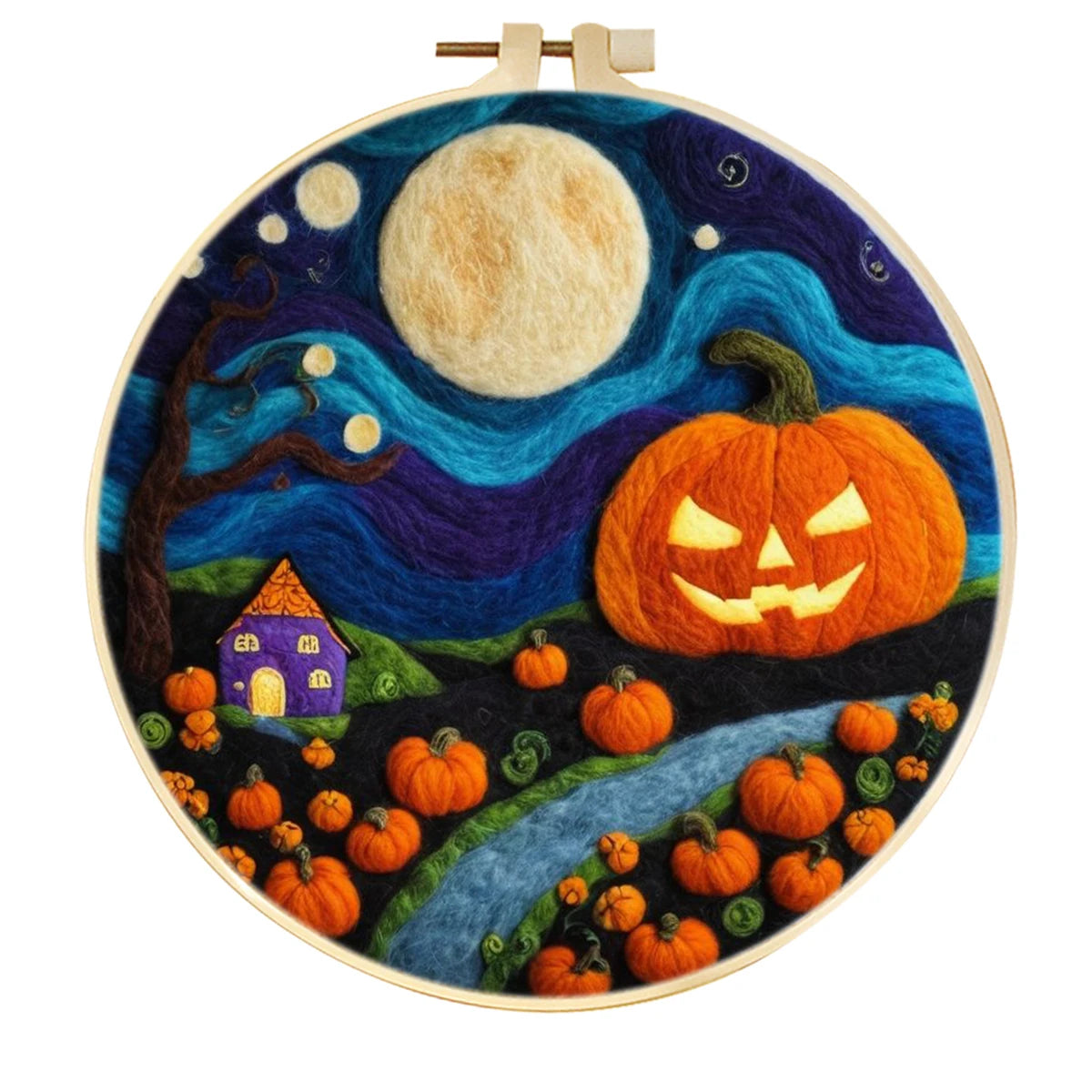 Halloween Scenery Needle Felting Picture Kit | 7 Designs