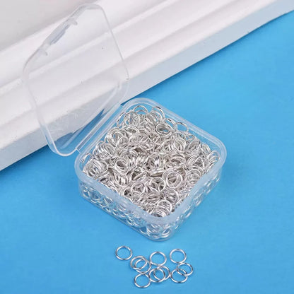 Box of 7mm and 8mm Open Jump Rings Gold or Silver for Jewelry Making