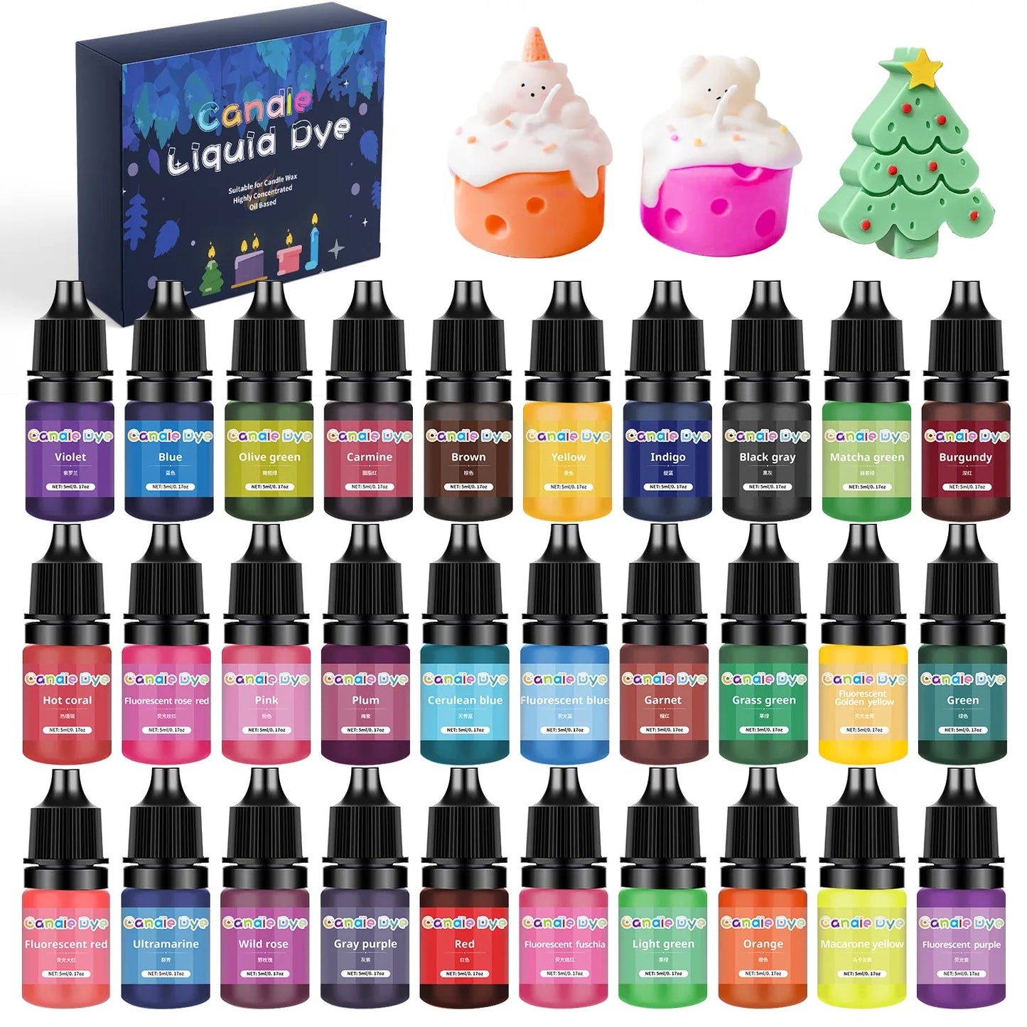 Candle Making Dyes - Sets of 16, 24, or 30 Colors