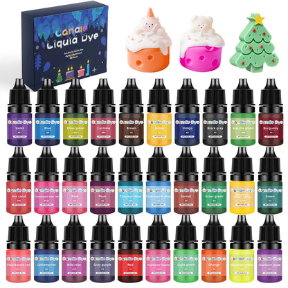 Candle Making Dyes - Sets of 16, 24, or 30 Colors