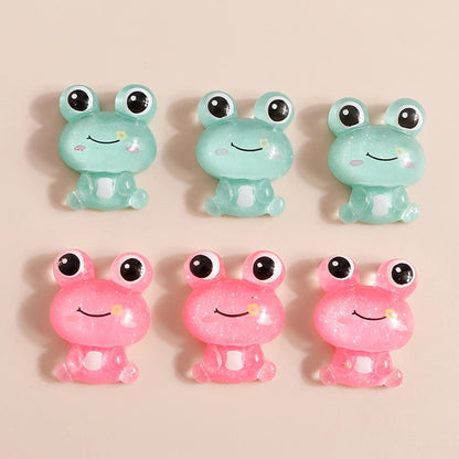 Various Resin Filling Charms for Jewelry Making - Flat Backed, 10 pieces
