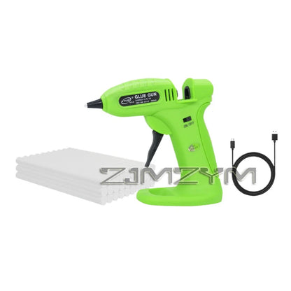 Hot Glue Gun, 3.7V Cordless Glue Gun, Wireless Mini with 30pcs Glue Sticks, Lithium Battery Charging