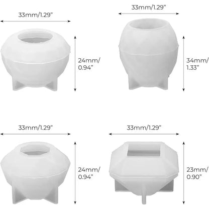 4 Pcs Door or Drawer Pull Molds For Epoxy Resin