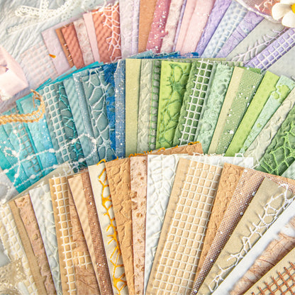 16 Sheets/pack Handmade Textured Paper for Scrapbooking, Collage
