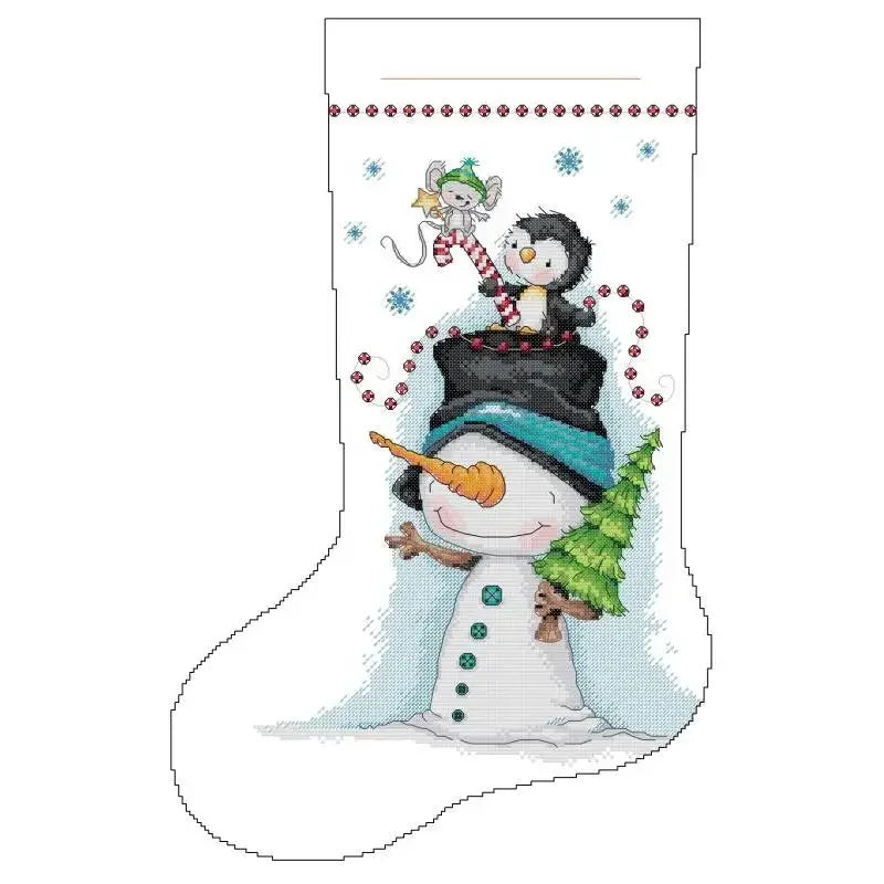 Christmas Stocking Cross Stitch Kits: 11, 14, or 16 CT