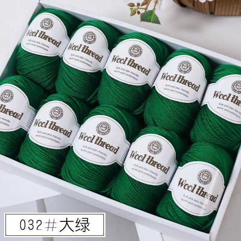 500g Box Set of Skin-friendly 4ply Merino Wool Yarn
