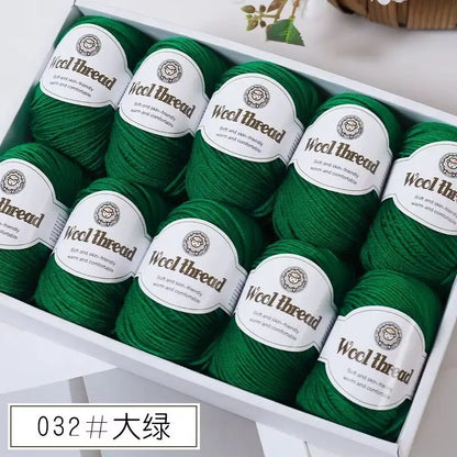500g Box Set of Skin-friendly 4ply Merino Wool Yarn