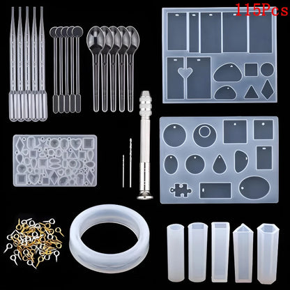 Silicone Molds Kit for Resin Jewelry Casting