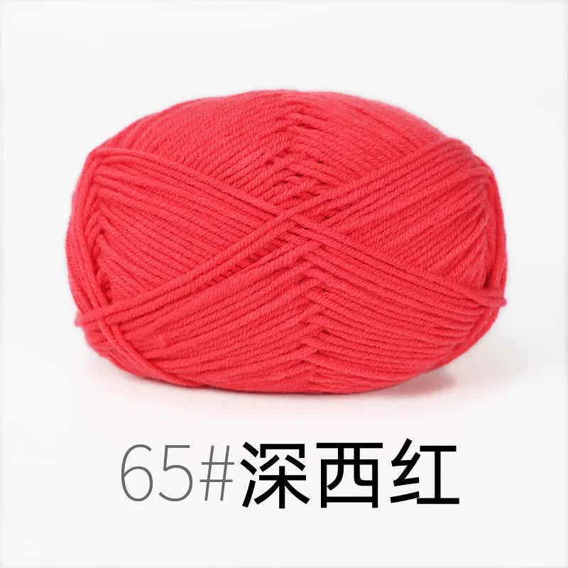 Organic Cotton Yarn 4ply - 1 Ball is 50g of Soft Yarn