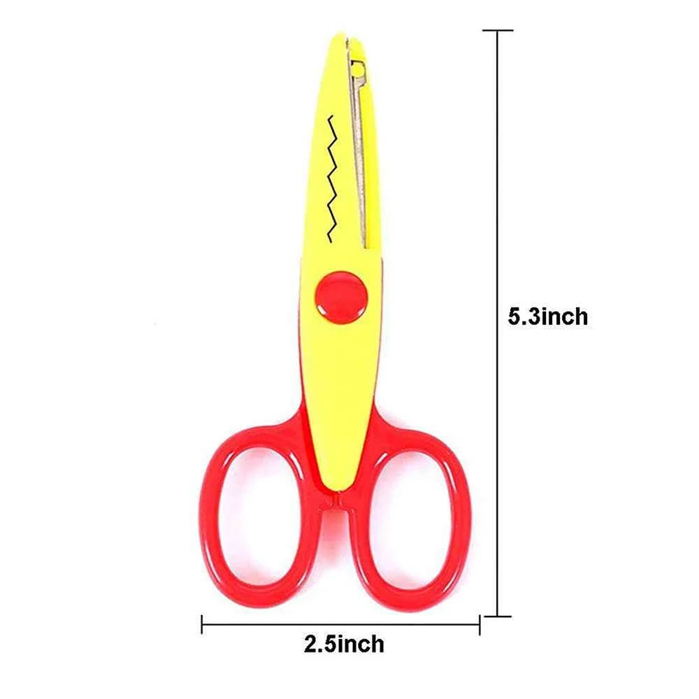 Decorative Edge Scissors for Kids — 6-Piece Set | 6 Cutting Patterns for Scrapbooking & Paper Crafts