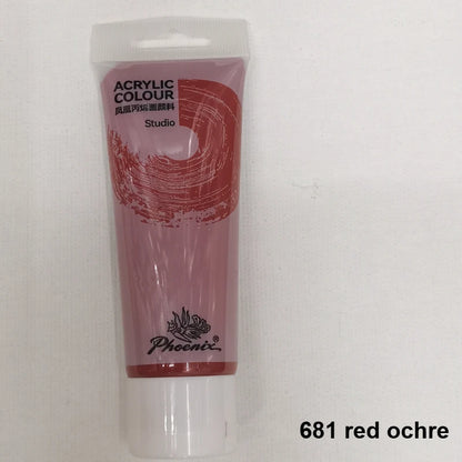 75ml Acrylic Paint Rich Pigments for Canvas. Wood, Watercolor or Multimedia Paper