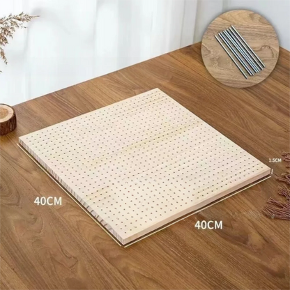 Wooden Crochet Block Plate Reusable