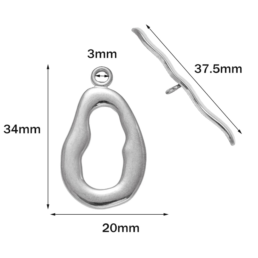 Stainless Steel Jewelry T-Bar Clasp/Connector for Necklace and Bracelet Making