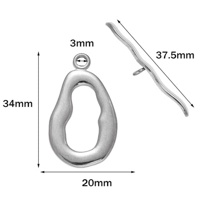 Stainless Steel Jewelry T-Bar Clasp/Connector for Necklace and Bracelet Making