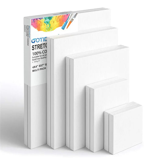Artist Cotton Canvas with Wooden Frame for Oil and Acrylic Painting