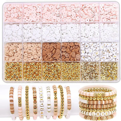 Clay Spacer Beads for Making Bracelets, Earrings and Necklaces