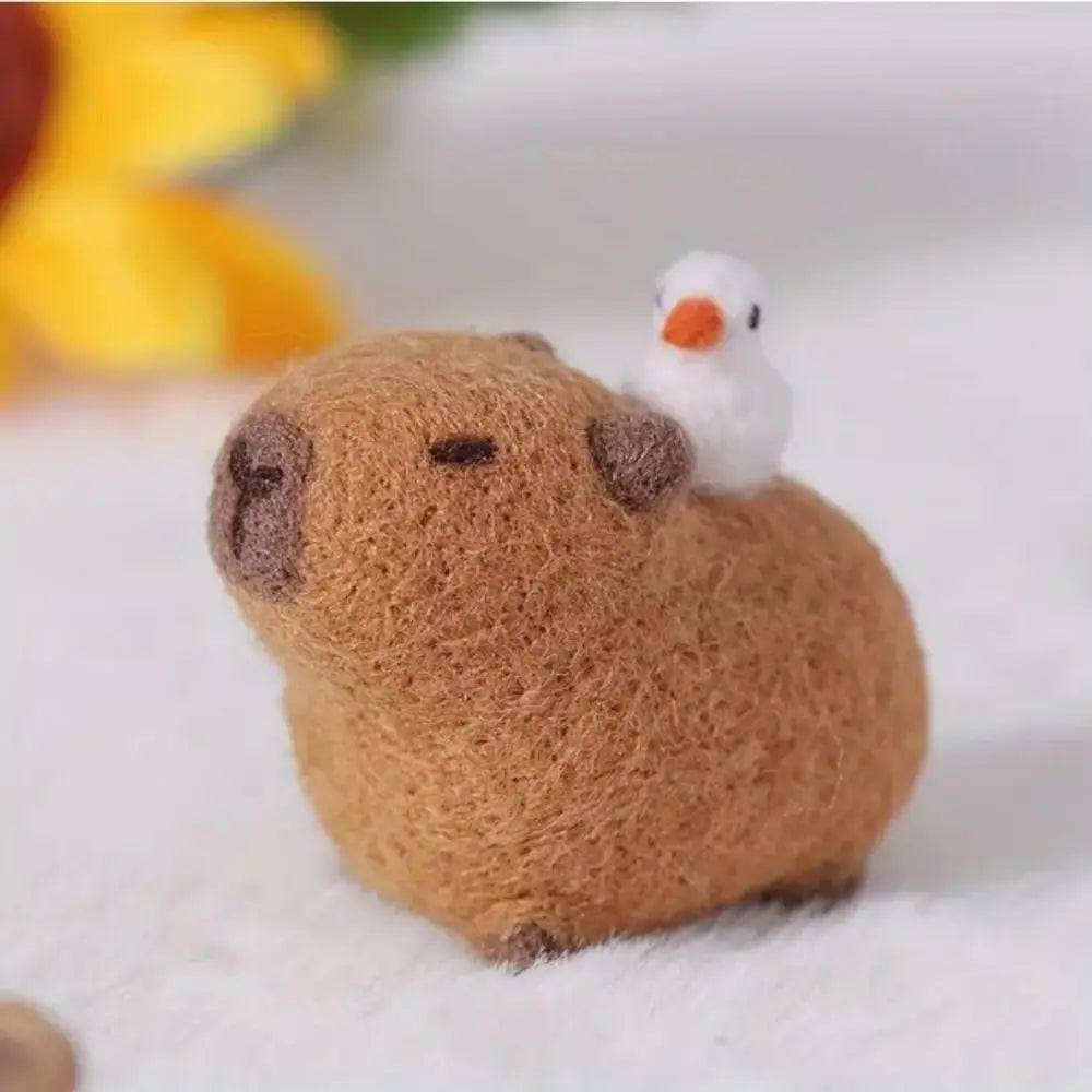 Capibara, Otter, or Whale Wool Felting Kit