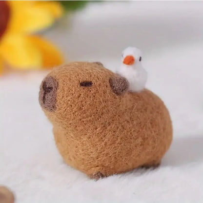 Capibara, Otter, or Whale Wool Felting Kit