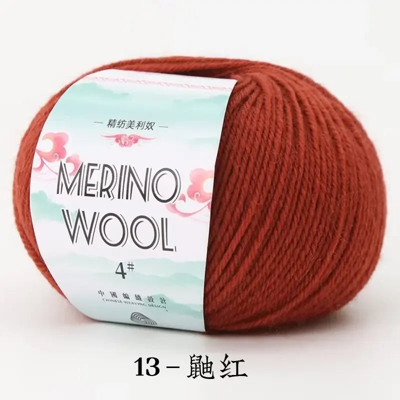 50g/roll Merino Wool Yarn - 130M