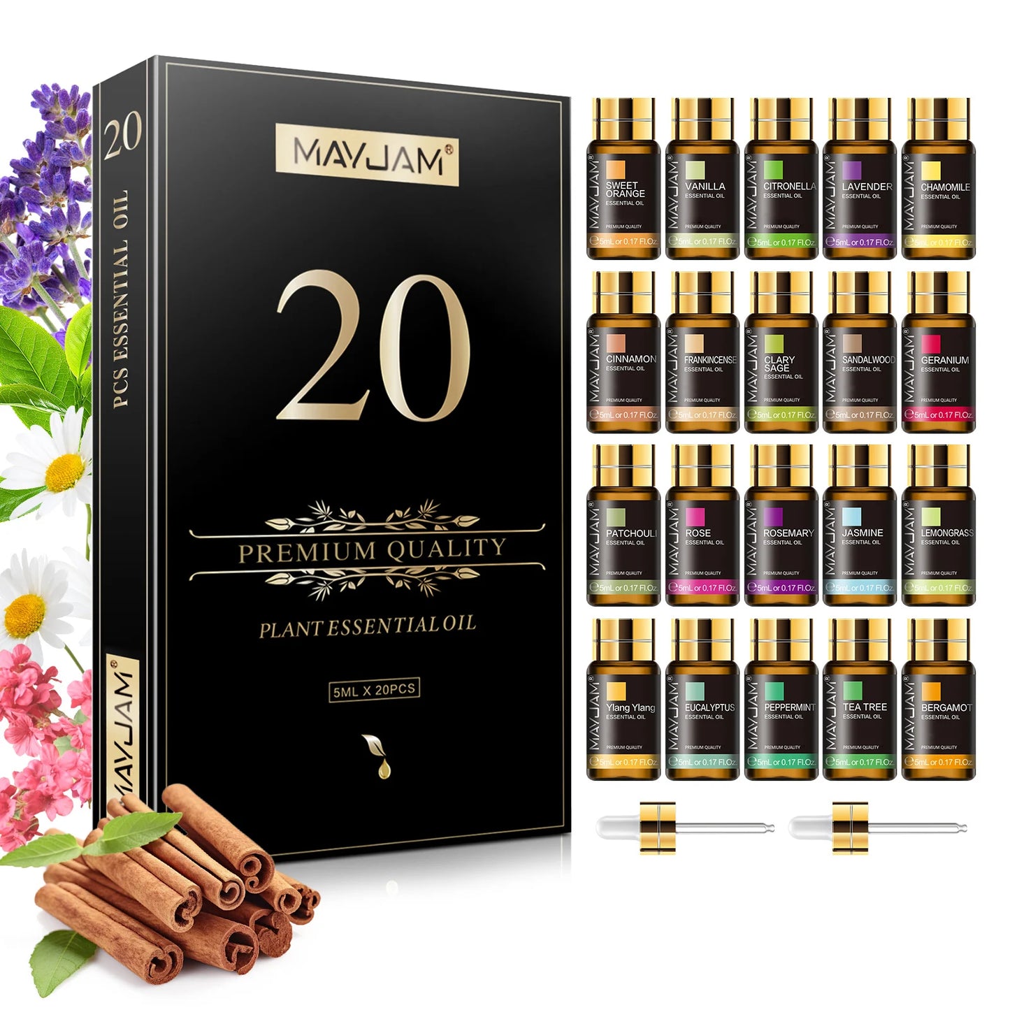 MAYJAM Essential Oils 20 Piece Kit