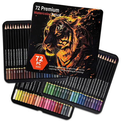 72 or 120 Watercolor Pencil Set
