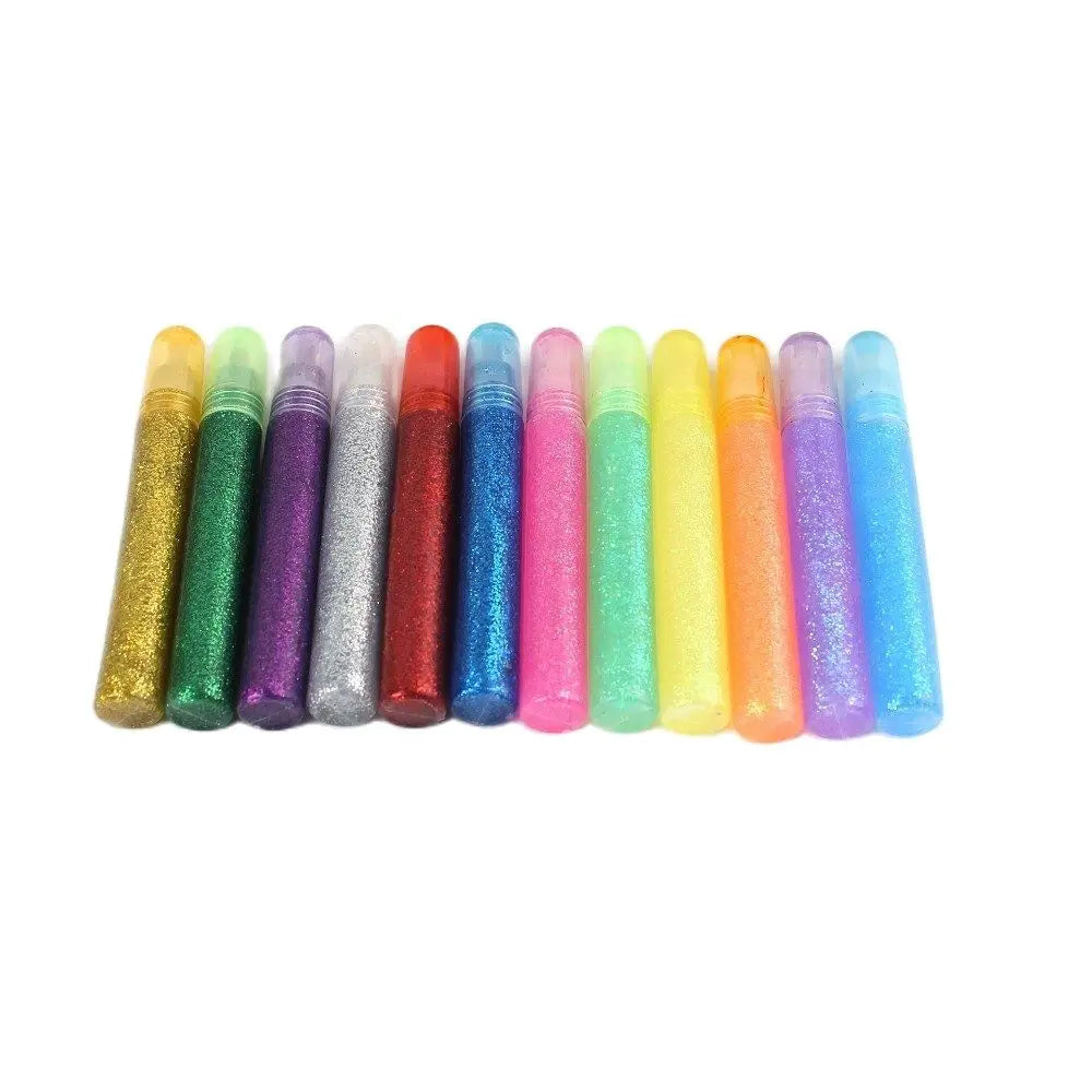 12 Colors Glitter Glue for Paper Crafts