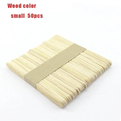 50 Pieces Wooden Popsicle Sticks - Natural Wood