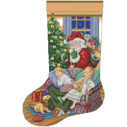 Christmas Stocking Cross Stitch Kits: 11, 14, or 16 CT