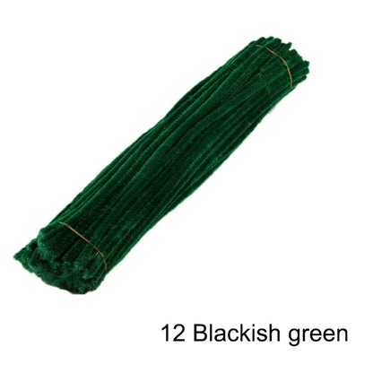 50pcs Colorful Chenille Stems Pipe Cleaners - Choose mixed or individual colors