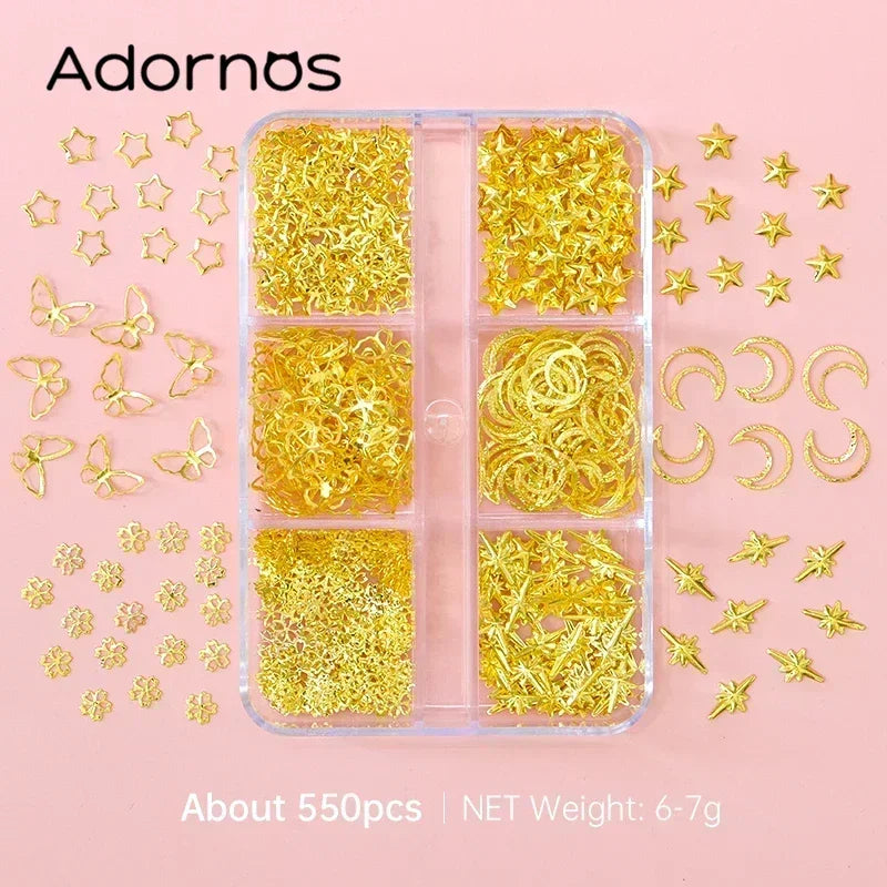 Variety of Metallic Stars, Moons, Butterflies and more - Resin Mold Fillers