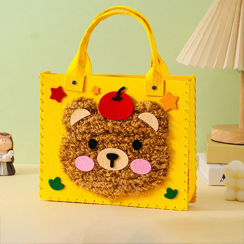 Felt Animal Bag Set for Beginners - Learn to Sew