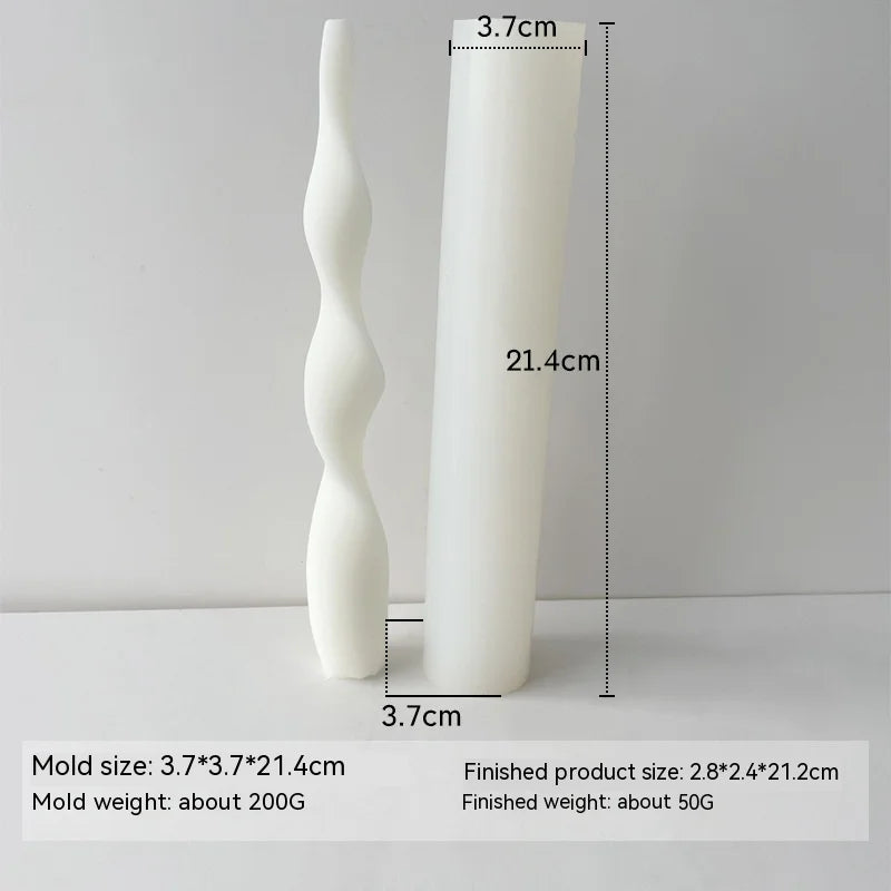 Taper Silicone Molds for Candle Making: 16  Styles - 1 option for a 61 meter Roll of Cotton Wick