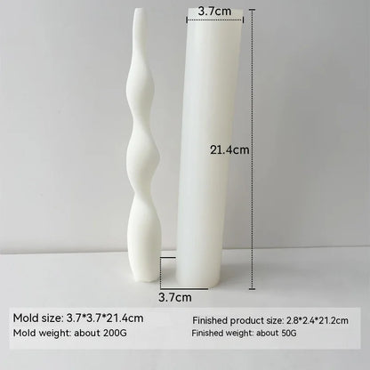Taper Silicone Molds for Candle Making: 16  Styles - 1 option for a 61 meter Roll of Cotton Wick