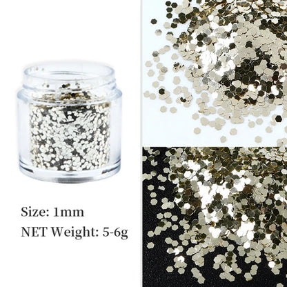 Iridescent Hexagon Glitter For Epoxy Resin Filling