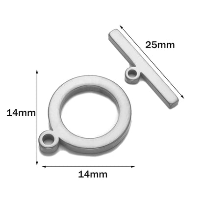 Stainless Steel Jewelry T-Bar Clasp/Connector for Necklace and Bracelet Making