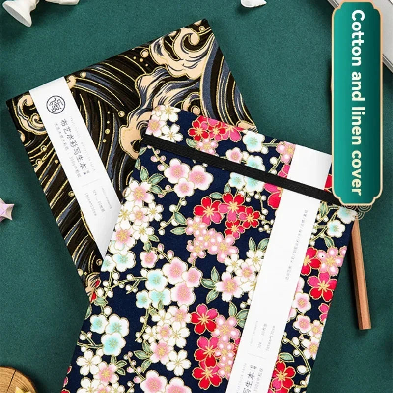 32k/48k Watercolor Paper Journal - Fabric Cover