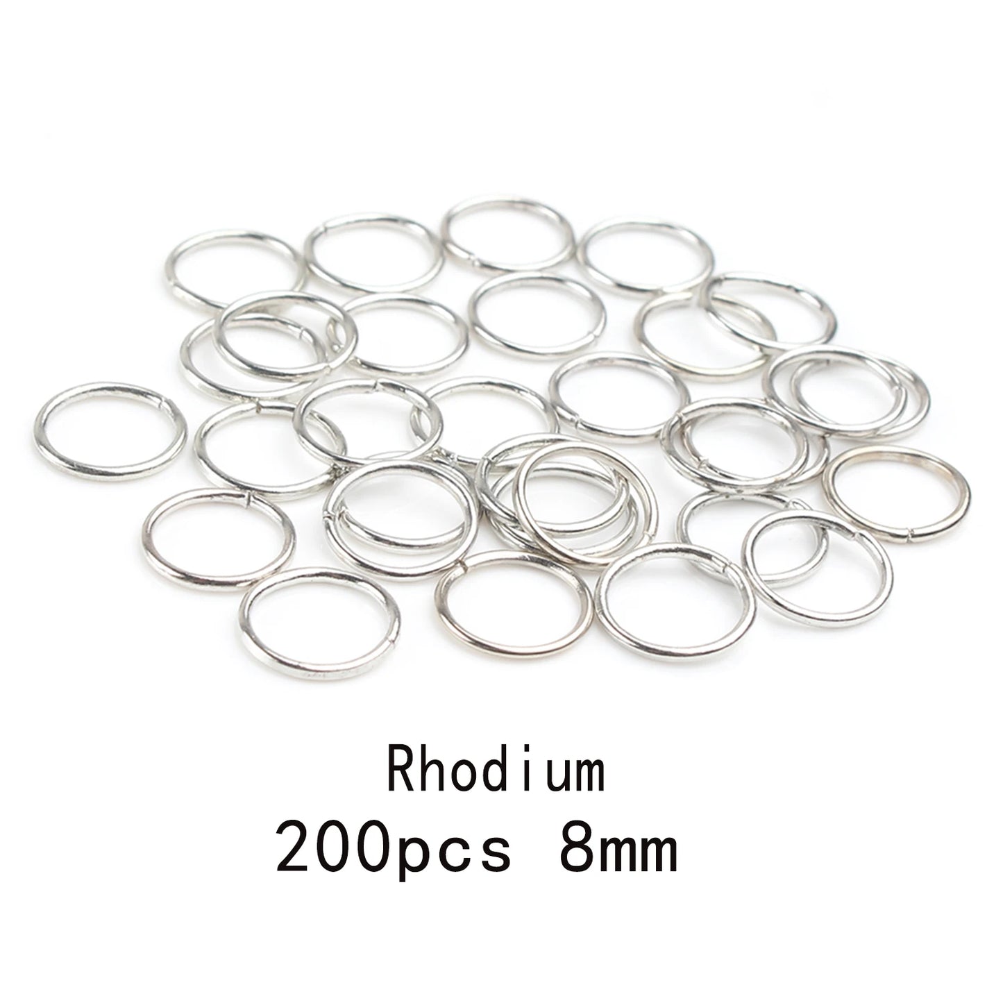 3-12mm Gold, Silver, or Bronze Jump Rings, Connectors Loops, Open Jump Rings