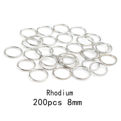 3-12mm Gold, Silver, or Bronze Jump Rings, Connectors Loops, Open Jump Rings