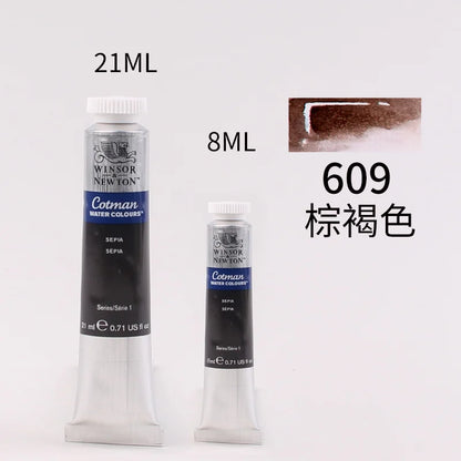 WINSOR＆NEWTON 8ml or 21ml Watercolor Paint Tubes