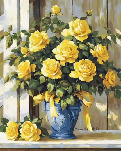 Paint By Number Flower Kits