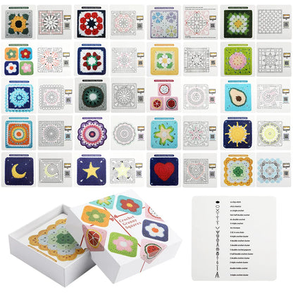 The Granny Square Card Decks for Beginners - Learn Crochet
