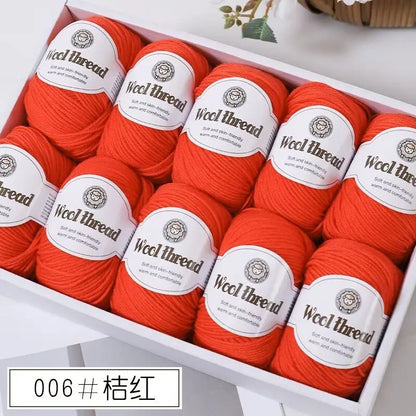 500g Box Set of Skin-friendly 4ply Merino Wool Yarn